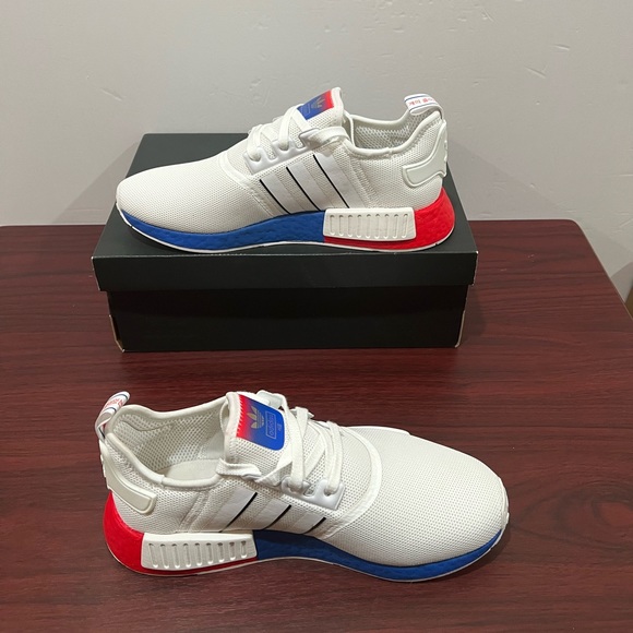 Adidas, NDM, FY1163, White, Blue & Red - Picture 8 of 13